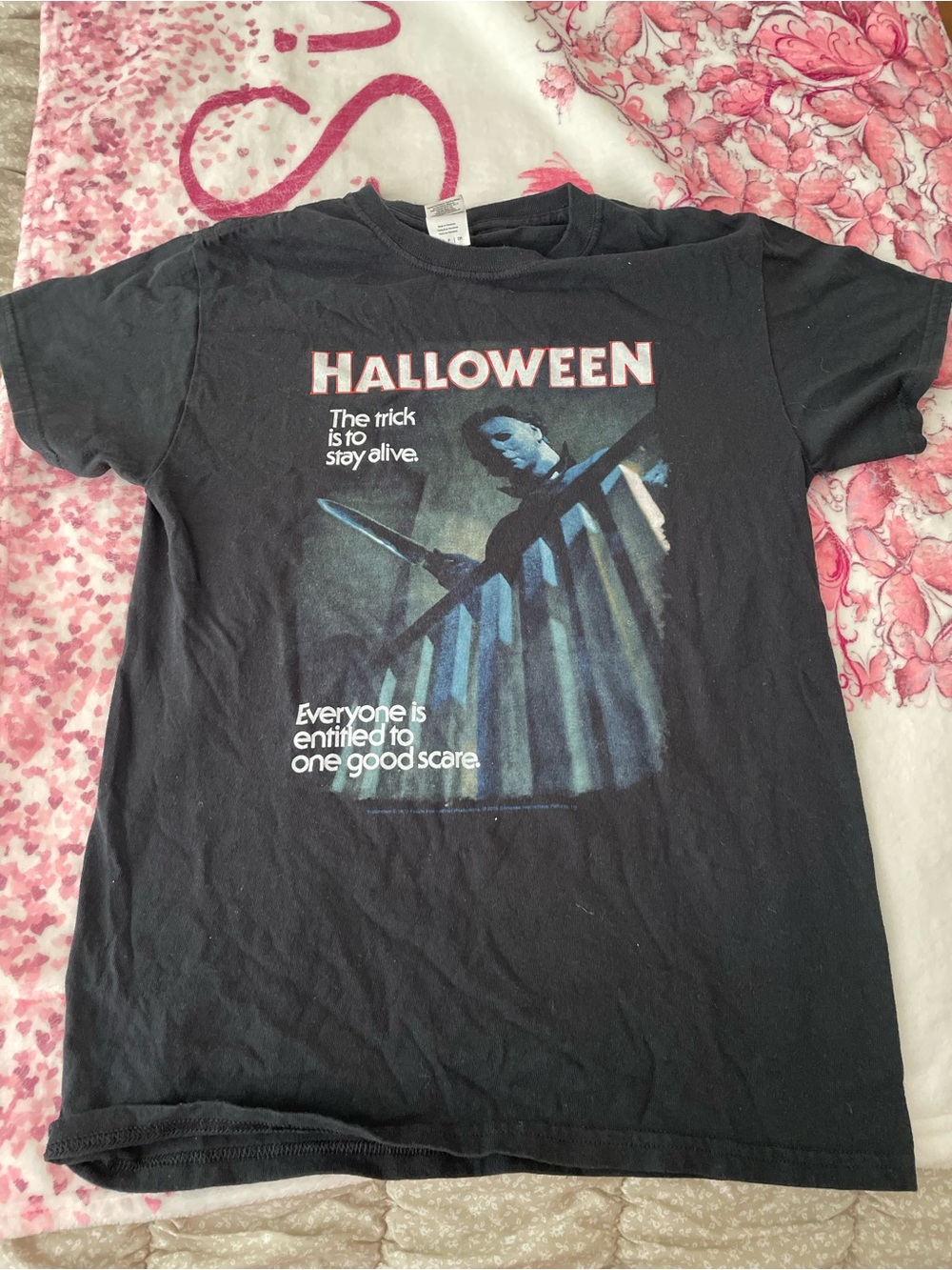 Black Halloween Michael Myers Graphic Tee